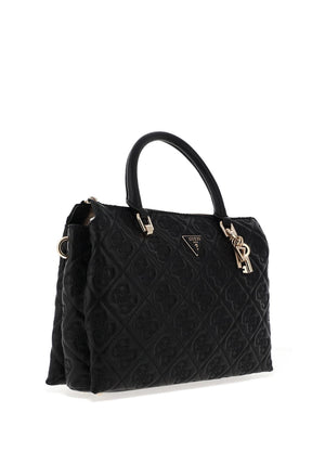 Guess Adelasia Medium Satchel Grab Bag, Black