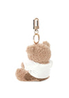 Guess Teddy Bear Small Key Chain, Brown Multi