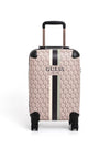 Guess Wilder Travel G Cube 18” Spinner Suitcase, Espresso Logo