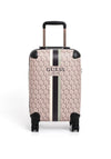 Guess Wilder Travel G Cube 18” Spinner Suitcase, Espresso Logo