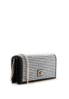 Guess Gilded Glamour Rhinestone Clutch Bag, Black