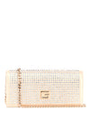 Guess Gilded Glamour Rhinestone Clutch Bag, Pale Gold