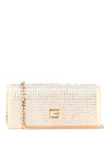 Guess Gilded Glamour Rhinestone Clutch Bag, Pale Gold