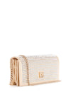 Guess Gilded Glamour Rhinestone Clutch Bag, Pale Gold
