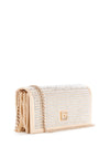 Guess Gilded Glamour Rhinestone Clutch Bag, Pale Gold