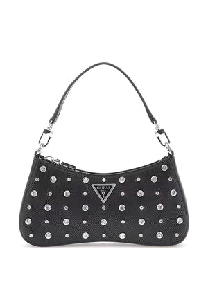 Guess Liona Saffiano Mini Shoulder Bag, Black