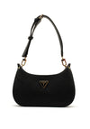 Guess Meridian Mini Top Zip Shoulder Bag, Black