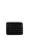 Guess Nadira Patent Quilted Mini Convertible Shoulder Bag, Black