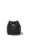 Guess Lua Rhinestone Mini Bucket Bag, Black