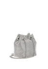 Guess Lua Rhinestone Mini Bucket Bag, Silver