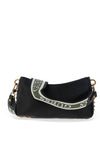 Guess Radar Studded Top Zip Shoulder Bag, Black