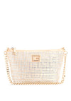 Guess Gilded Glamour Rhinestone Shoulder Bag, Pale Gold