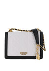 Guess Abey Quilted Crossbody Bag, White