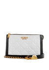 Guess Abey Quilted Mini Crossbody Bag, White