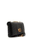 Guess Lovide Mini Quilted Shoulder Bag, Black