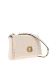 Guess Lovide Mini Quilted Shoulder Bag, Stone