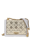 Guess Abey Quilted Crossbody Bag, Gold