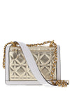 Guess Abey Quilted Crossbody Bag, Gold
