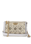 Guess Abey Quilted Mini Crossbody Bag, Gold