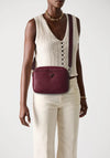 Guess Meridian II Faux Pebbled Leather Crossbody Bag, Wine