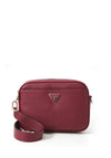 Guess Meridian II Faux Pebbled Leather Crossbody Bag, Wine