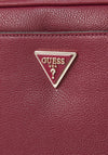 Guess Meridian II Faux Pebbled Leather Crossbody Bag, Wine
