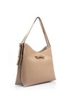 Guess Lefia Large Hobo Shoulder Bag, Warm Taupe