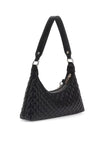 Guess Everlee Charm Detail Quilted Shoulder Bag, Black