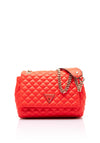 Guess Eco Rainee Quilted Crossbody Bag, Coral