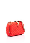 Guess Eco Rainee Quilted Mini Crossbody Bag, Coral