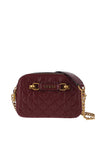 Guess Aveta Small Gloss Logo Shoulder Bag, Merlot