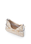 Guess Loralee 4G Peony Woven Shoulder Bag, White Logo