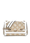 Guess Loralee 4G Peony Crossbody Bag, White Multi