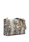 Guess Deesa Faux Snake Print Medium Crossbody Bag, Natural