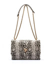 Guess Deesa Faux Snake Print Medium Crossbody Bag, Natural