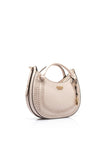 Guess Tatum Threaded Satchel Bag, Cream