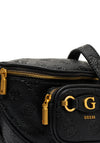 Guess Izzy Peony Mini Crossbody Bag, Black