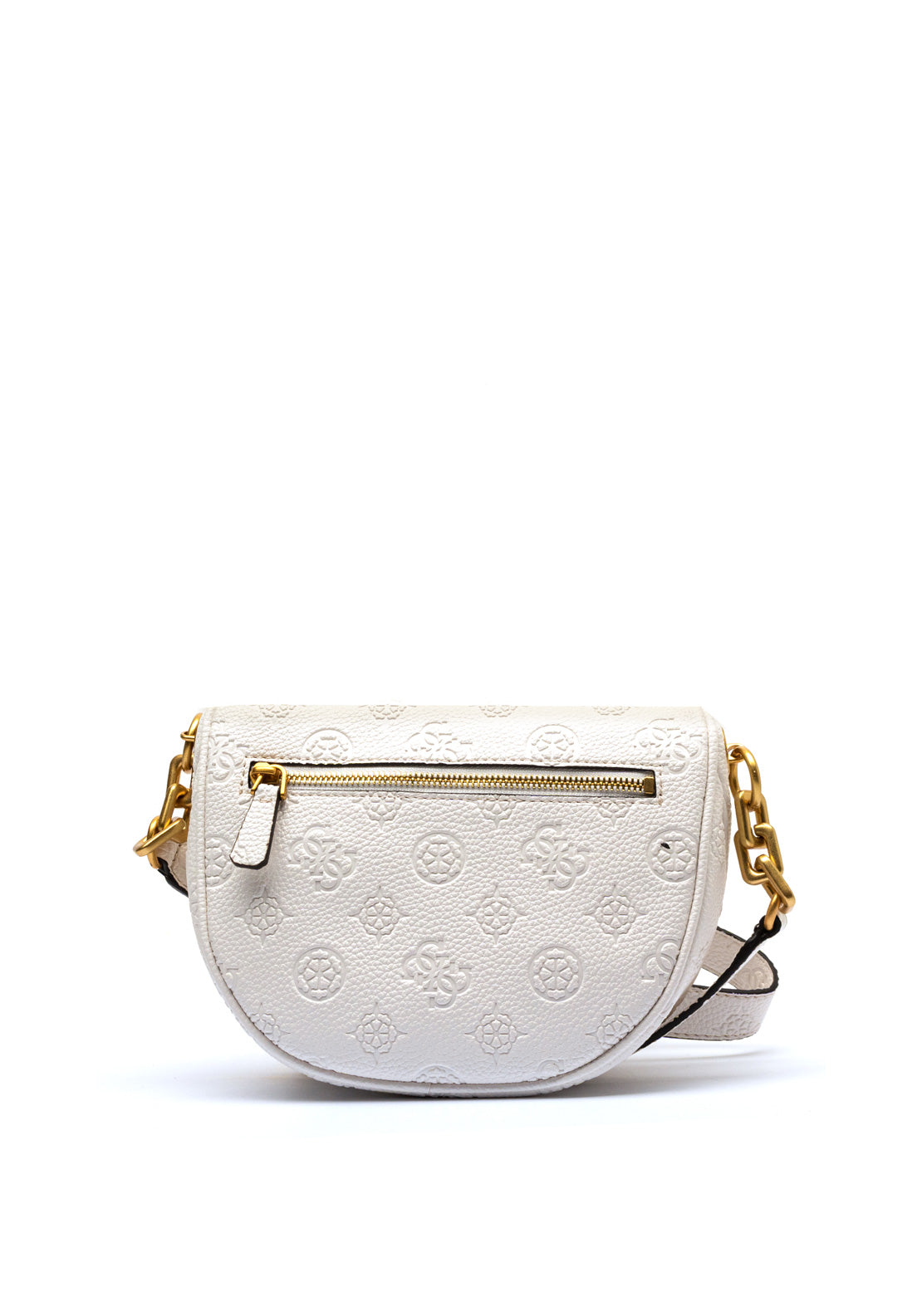 Guess Izzy Peony Mini Crossbody Bag, Stone Logo