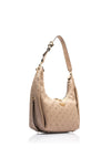 Guess Phoebe 4G Peony Printed Hobo Shoulder Bag, Warm Taupe