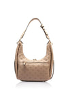 Guess Phoebe 4G Peony Printed Hobo Shoulder Bag, Warm Taupe