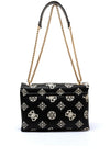 Guess Deesa Peony Medium Shoulder Bag, Black