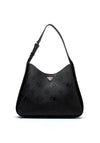 Guess Keandra 4G Peony Printed Large Shoulder Bag, Black