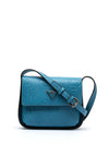 Guess Keandra 4G Peony Printed Crossbody Bag, Slate Blue