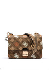 Guess Eliette Peony 4G Logo Small Shoulder Bag, Latte