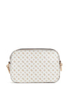 Guess Arlena Logo Print Crossbody Bag, White