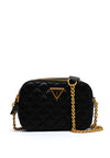 Guess Giully Quilted Design Crossbody Bag, Black