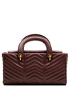 Guess Lovide Mini Quilted Satchel Bag, Merlot