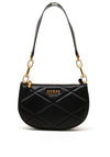 Guess Cilian Top Zip Saddle Shoulder Bag, Black