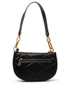Guess Cilian Top Zip Saddle Shoulder Bag, Black