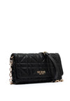 Guess Assia Mini Quilted Crossbody Bag, Black